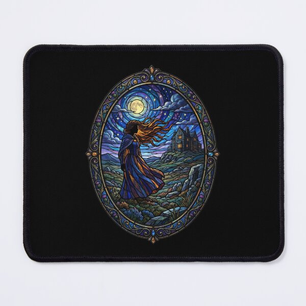 Item preview, Stained Glass Wuthering Heights Catherine Earnshaw Emily Bronte designed and sold by Fenay Designs.