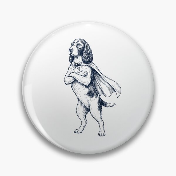 Item preview, Vintage English Springer Spaniel Hero Superhero Dog Lover designed and sold by DoodleTortle.