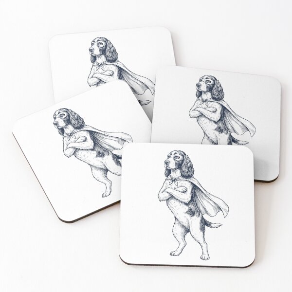 Item preview, Vintage English Springer Spaniel Hero Superhero Dog Lover designed and sold by DoodleTortle.