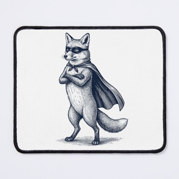 Item preview, Vintage Fox Hero Superhero Animal Lover designed and sold by DoodleTortle.