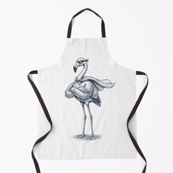 Item preview, Vintage Flamingo Hero Superhero Animal Lover designed and sold by DoodleTortle.