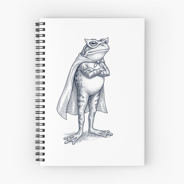 Item preview, Vintage Frog Hero Superhero Animal Lover designed and sold by DoodleTortle.