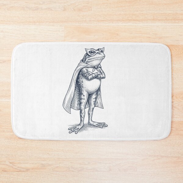 Item preview, Vintage Frog Hero Superhero Animal Lover designed and sold by DoodleTortle.
