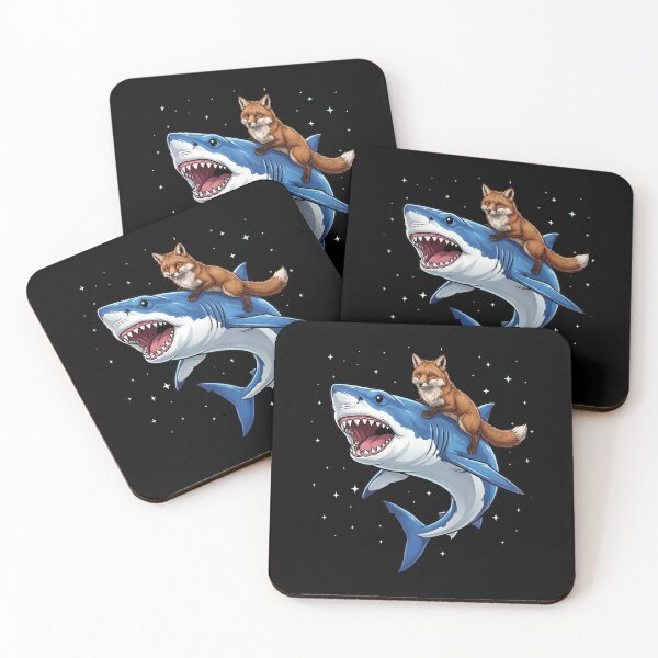 Item preview, Funny Fox Riding Shark Animal Lover designed and sold by TerryConnells.