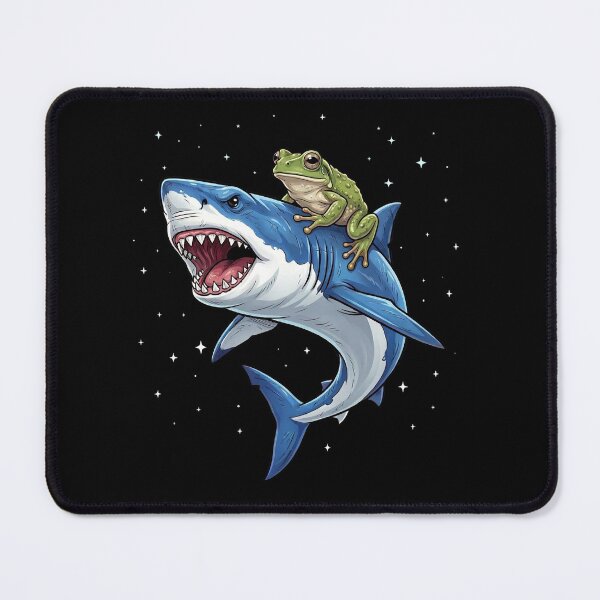 Item preview, Funny Frog Riding Shark Animal Lover designed and sold by TerryConnells.