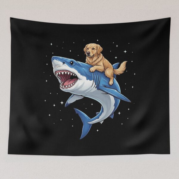 Item preview, Funny Golden Retriever Shark Dog Mom Dad Lover designed and sold by TerryConnells.