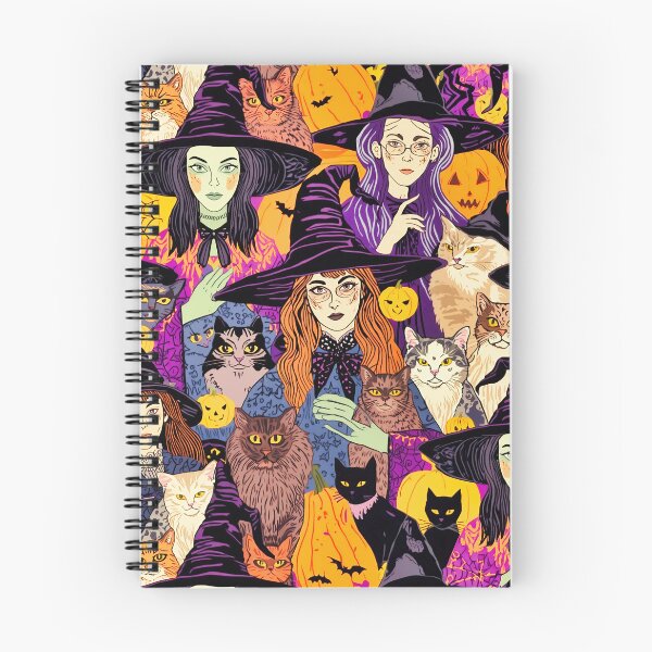 Item preview, Whimsical witches and cats designed and sold by michplante60.