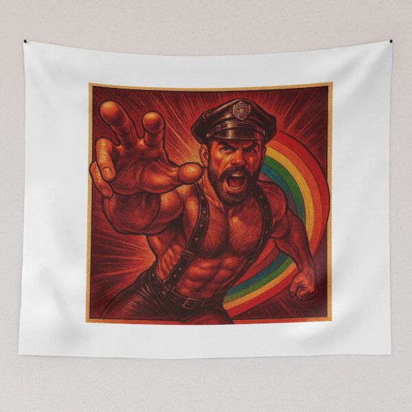 Item preview, Leather Pride Commander Gay Pride Art Design designed and sold by ItsAKinkThing.