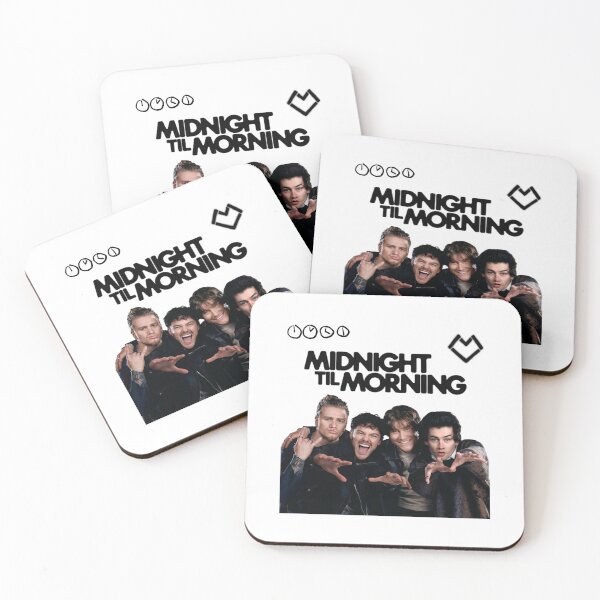 Item preview, Midnight Til Morning Poster Design with icons  designed and sold by Gabriella  Goldberg.