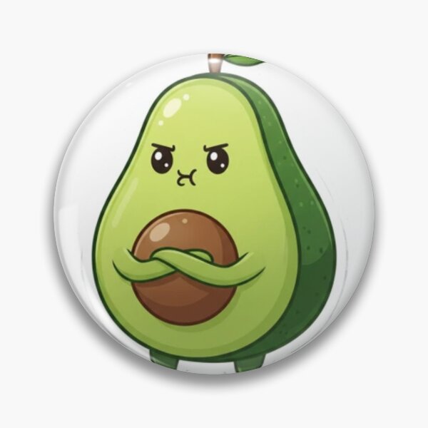 Item preview, Pouting Avocado Cute Kawaii Fruit Sticker designed and sold by Dakochaaan.