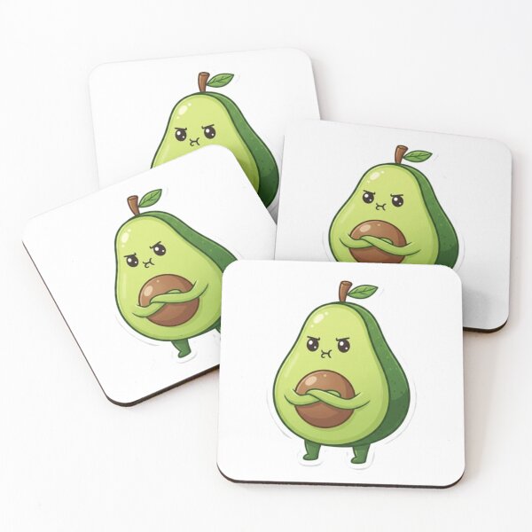 Item preview, Pouting Avocado Cute Kawaii Fruit Sticker designed and sold by Dakochaaan.