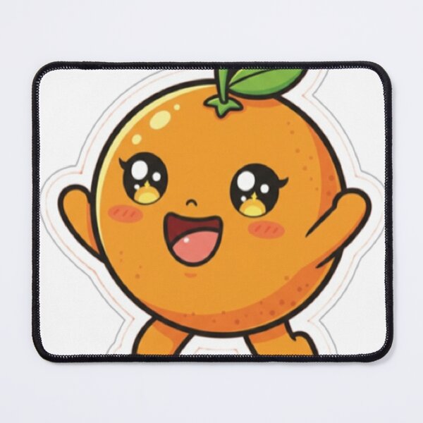 Item preview, Energetic Orange Cute Fruit Character Sticker designed and sold by Dakochaaan.