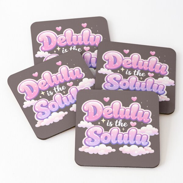 Item preview, Delulu Is The Solulu Aesthetic Quote designed and sold by Hoffmann-Shop.