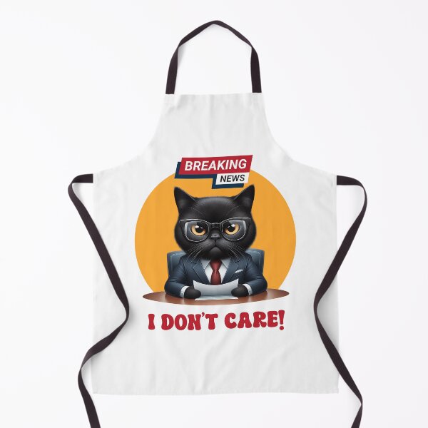 Item preview, Funny Cat Breaking News I Dont Care designed and sold by MoodCatClubCo.
