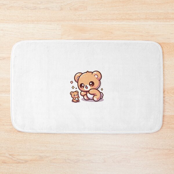 Item preview, Cute Teddy Bear and Baby Bear-Kawaii Cartoon Bear Sticker designed and sold by carestazafeli.