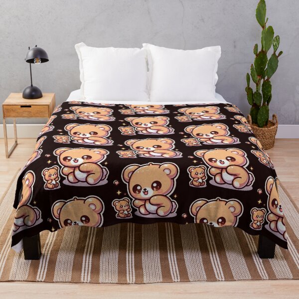 Item preview, Cute Teddy Bear and Baby Bear-Kawaii Cartoon Bear Sticker designed and sold by carestazafeli.