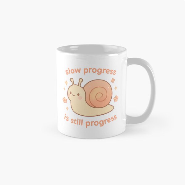 Item preview, Cute Snail Slow Progress Motivational Design designed and sold by Snacky Paws.