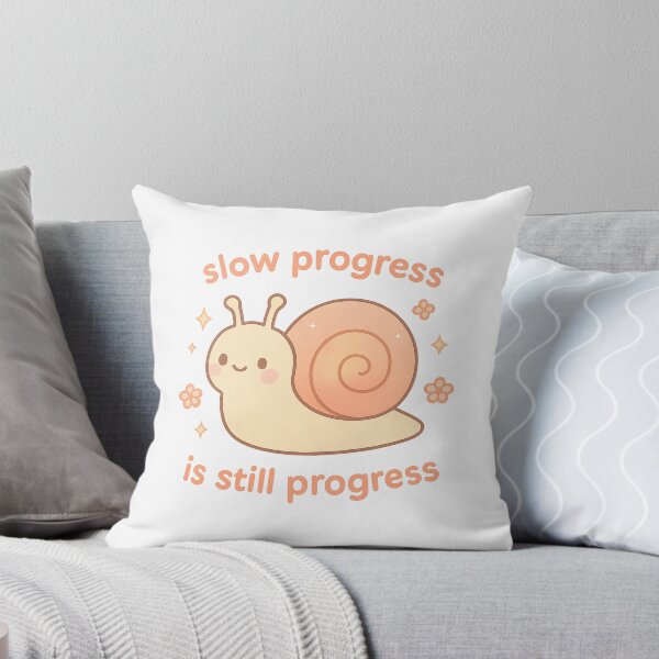 Item preview, Cute Snail Slow Progress Motivational Design designed and sold by Snacky Paws.