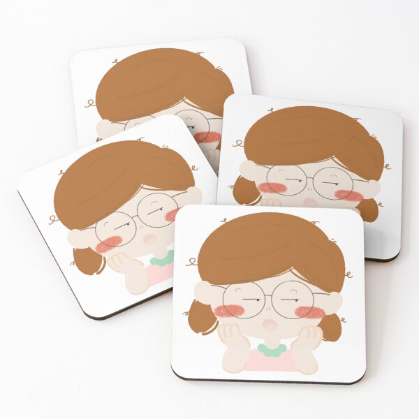 Item preview, Cute Girl with Glasses Character Illustration designed and sold by AuraStudioShop.