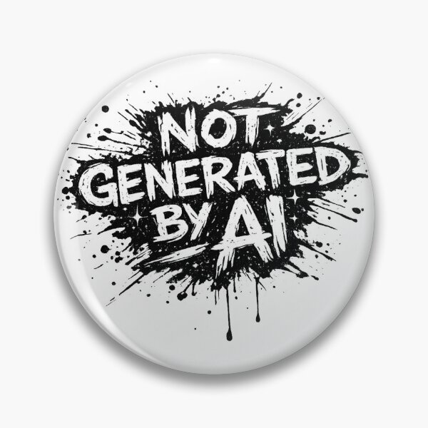 Item preview, Not Generated by AI Punk Sticker designed and sold by Antonrec86.
