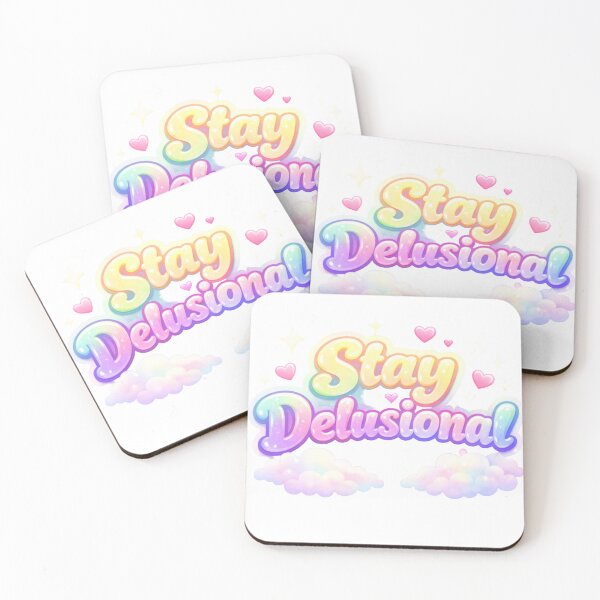 Item preview, Stay Delusional Pastel Bubble Aesthetic designed and sold by Hoffmann-Shop.