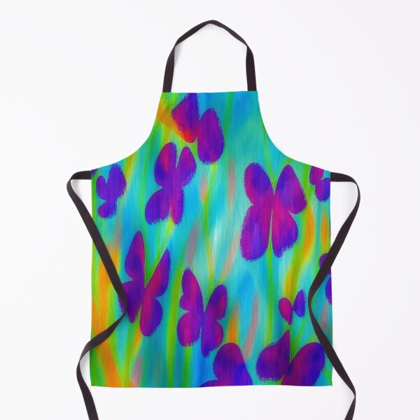 Artikelvorschau, Vibrant Purple Butterflies in a Colorful Abstract Nature Dream entworfen und verkauft von FotoworldEdel.