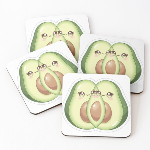 Item preview, Soft Luxury Avocado Couple Sticker – Romantic Valentine Fruit Duo designed and sold by Dakochaaan.