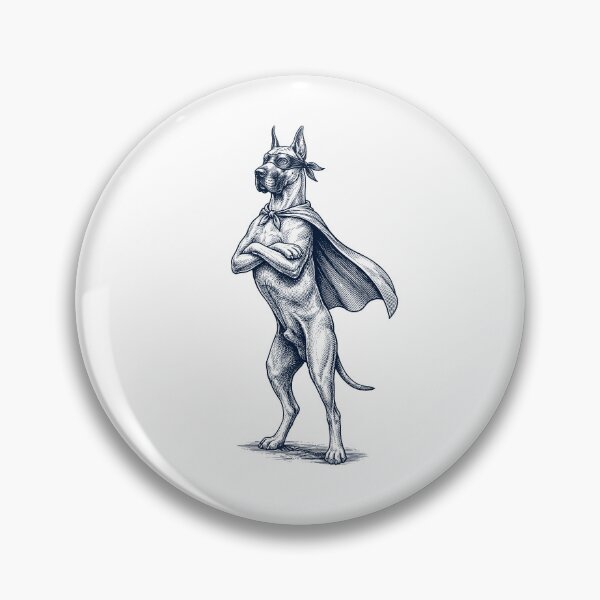 Item preview, Vintage Great Dane Hero Superhero Dog Lover designed and sold by DoodleTortle.