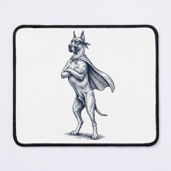 Item preview, Vintage Great Dane Hero Superhero Dog Lover designed and sold by DoodleTortle.