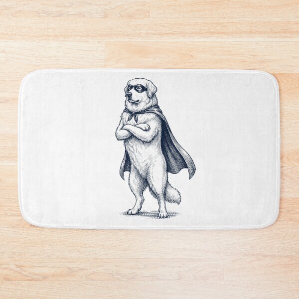 Item preview, Vintage Great Pyrenees Hero Superhero Dog Lover designed and sold by DoodleTortle.