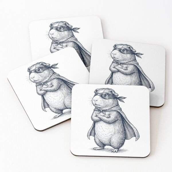 Item preview, Vintage Guinea Pig Hero Superhero Animal Lover designed and sold by DoodleTortle.
