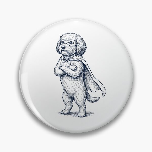 Item preview, Vintage Havanese Hero Superhero Dog Lover designed and sold by DoodleTortle.