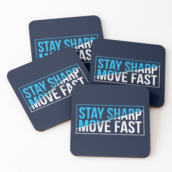 Item preview, Stay Sharp Move Fast – Motivational Typography Design designed and sold by Dogandesighn.