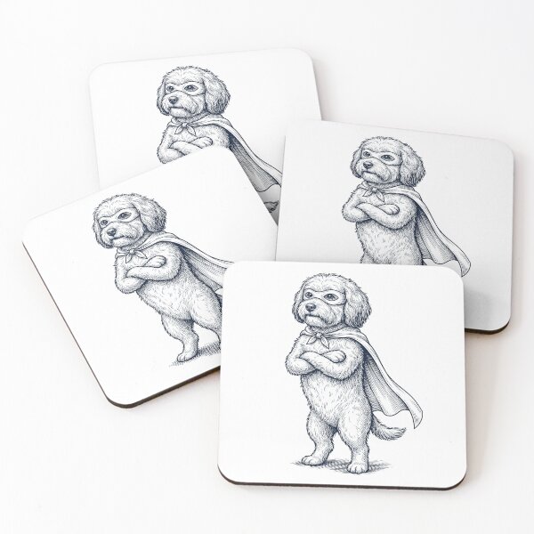 Item preview, Vintage Havanese Hero Superhero Dog Lover designed and sold by DoodleTortle.