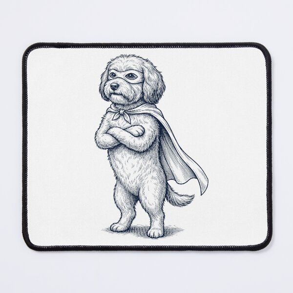 Item preview, Vintage Havanese Hero Superhero Dog Lover designed and sold by DoodleTortle.