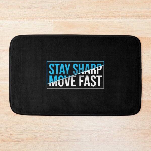 Item preview, Stay Sharp Move Fast – Motivational Typography Design designed and sold by Dogandesighn.