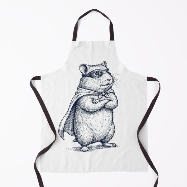 Item preview, Vintage Hamster Hero Superhero Animal Lover designed and sold by DoodleTortle.
