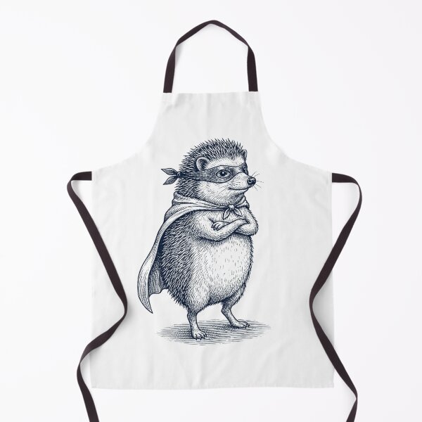 Item preview, Vintage Hedgehog Hero Superhero Animal Lover designed and sold by DoodleTortle.