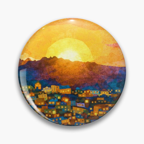 Item preview, Dramatic Sunset over City, Mixed Media Digital Collage designed and sold by SWSandraWechner.
