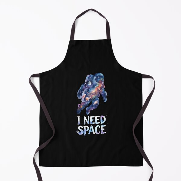Item preview, I Need Space Floating Astronaut Watercolor Planets designed and sold by Fenay Designs.