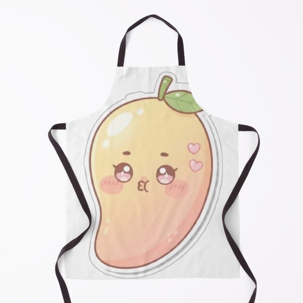 Item preview, Mango Blowing Kiss Cute Valentine Sticker – Romantic Tropical Kawaii Art designed and sold by Dakochaaan.