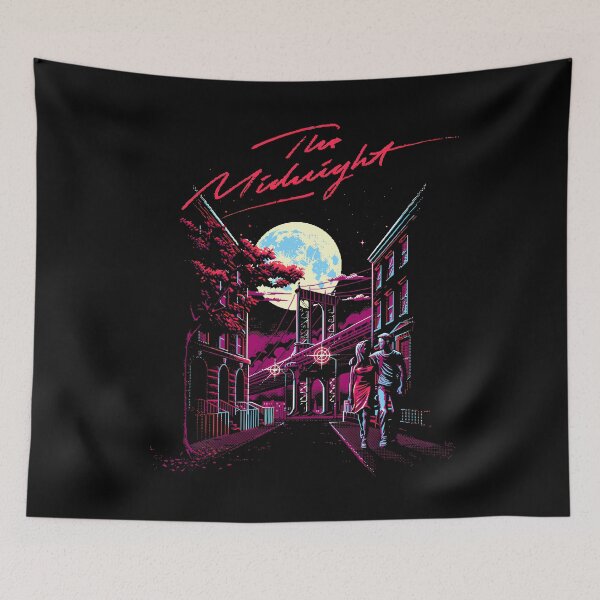 Item preview, neonlights moon retro night designed and sold by huldagisla.