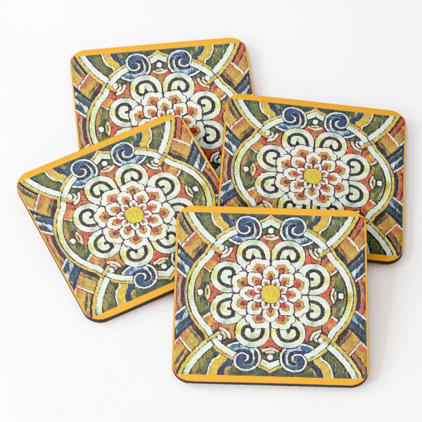 Item preview, Vintage Dancheong Lotus Pattern with Paint Effect designed and sold by mycreastyle.