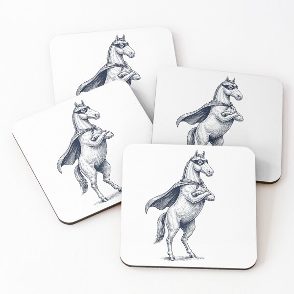Item preview, Vintage Horse Hero Superhero Animal Lover designed and sold by DoodleTortle.