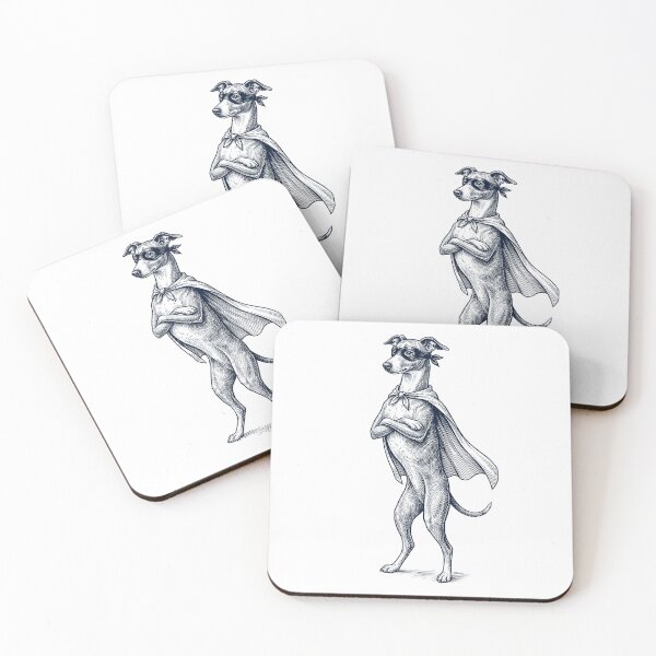 Item preview, Vintage Italian Greyhound Hero Superhero Dog Lover designed and sold by DoodleTortle.