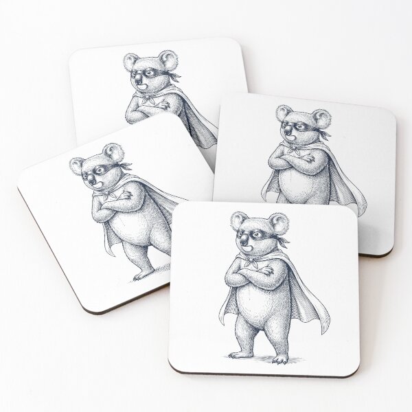 Item preview, Vintage Koala Hero Superhero Animal Lover designed and sold by DoodleTortle.