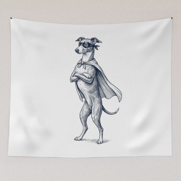 Item preview, Vintage Italian Greyhound Hero Superhero Dog Lover designed and sold by DoodleTortle.