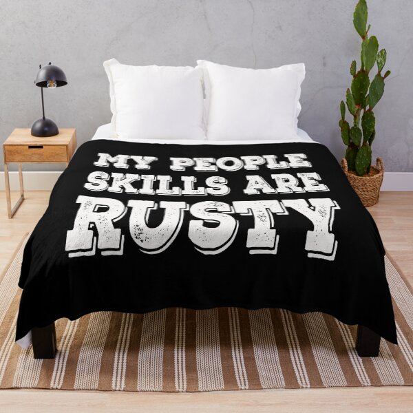 Item preview, My People Skills Are Rusty Funny Cas Quote Introvert  designed and sold by Say It With Ink.