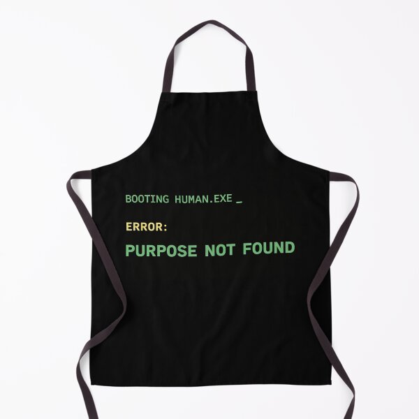 Item preview, Booting Human.exe – Purpose Not Found | Retro BIOS Error Humor designed and sold by Mad Factory Designs.