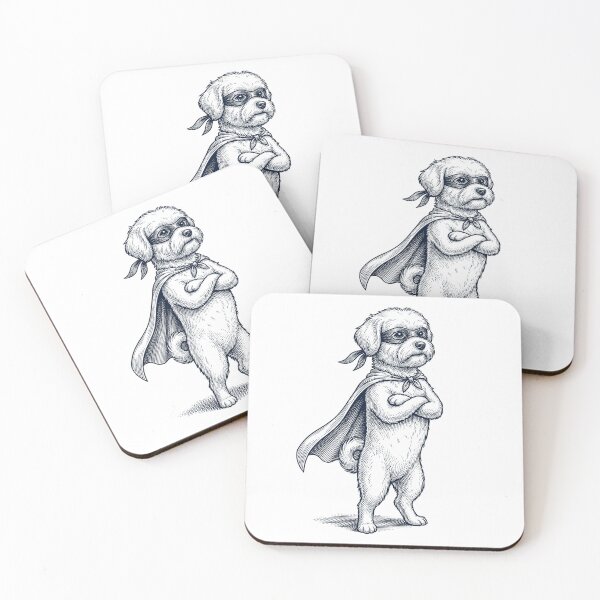 Item preview, Vintage Maltese Hero Superhero Dog Lover designed and sold by DoodleTortle.